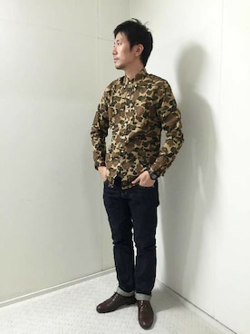 「Levi's」｜Right-on 店舗スタッフさん（メンズ・177cm）の秋コーディネート