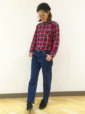 Right-on 店舗スタッフさん（レディース・165cm）の秋コーディネート