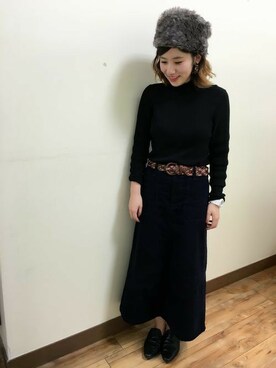 Right-on 店舗スタッフさん(レディース・162cm)の秋コーディネート