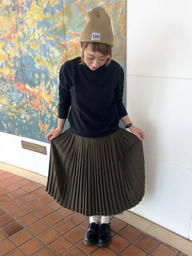 Right-on 店舗スタッフさん(レディース・160cm)の秋コーディネート