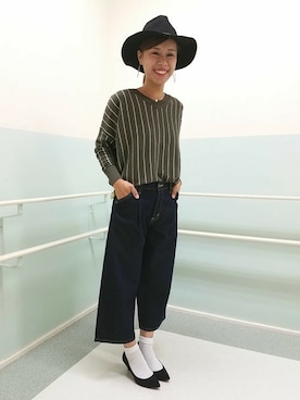 Right-on 店舗スタッフさん(レディース・155cm)の秋コーディネート