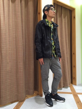 「Johnbull（ジョンブル）のアイテム（ブルゾン）」を使った、R.M.S.Kさん（メンズ・174cm）の秋コーディネート