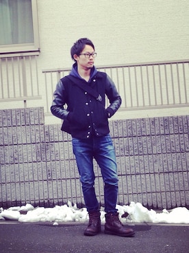 ひかるさん（メンズ・166cm）の冬コーディネート