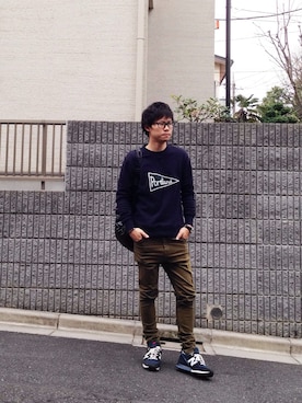 黒縁メガネ のメンズ人気ファッションコーディネート Wear