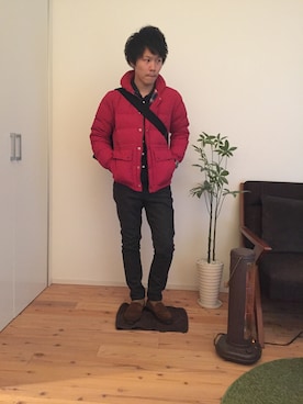 「BLUE WORK（ブルーワーク）のアイテム（パンツ）」を使った、ひかるさん（メンズ・166cm・20代）の春コーディネート