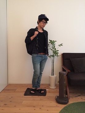 「STUDIOUS SELECT（ステュディオスセレクト）のアイテム（帽子）」を使った、ひかるさん（メンズ・166cm）の春コーディネート