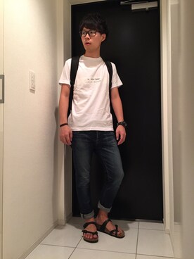 黒縁メガネ のメンズ人気ファッションコーディネート Wear