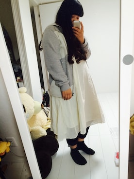 「アイテム（その他アウター）」を使った、レイナさん（レディース・165cm・10代）の冬コーディネート