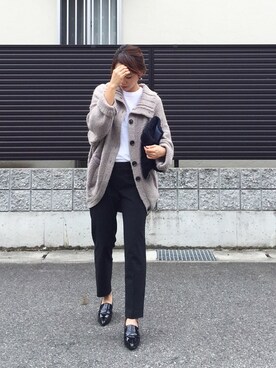 「LUCA/LADY LUCK LUCA（ルカ/レディラックルカ）のアイテム（その他アウター）」を使った、tomoさん（レディース・153cm）の秋コーディネート