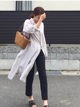 「アダムエロペ」｜「アイテム（ワンピース/ドレス）」を使った、tomoさん（レディース・153cm）の夏コーディネート