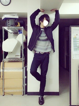 「SPINNS（スピンズ）のアイテム（ジャケット/アウター）」を使った、げんじさん（メンズ・174cm）の冬コーディネート