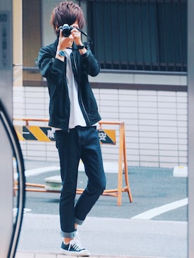 「SPINNS（スピンズ）のアイテム（ジャケット/アウター）」を使った、げんじさん（メンズ・175cm）の秋コーディネート