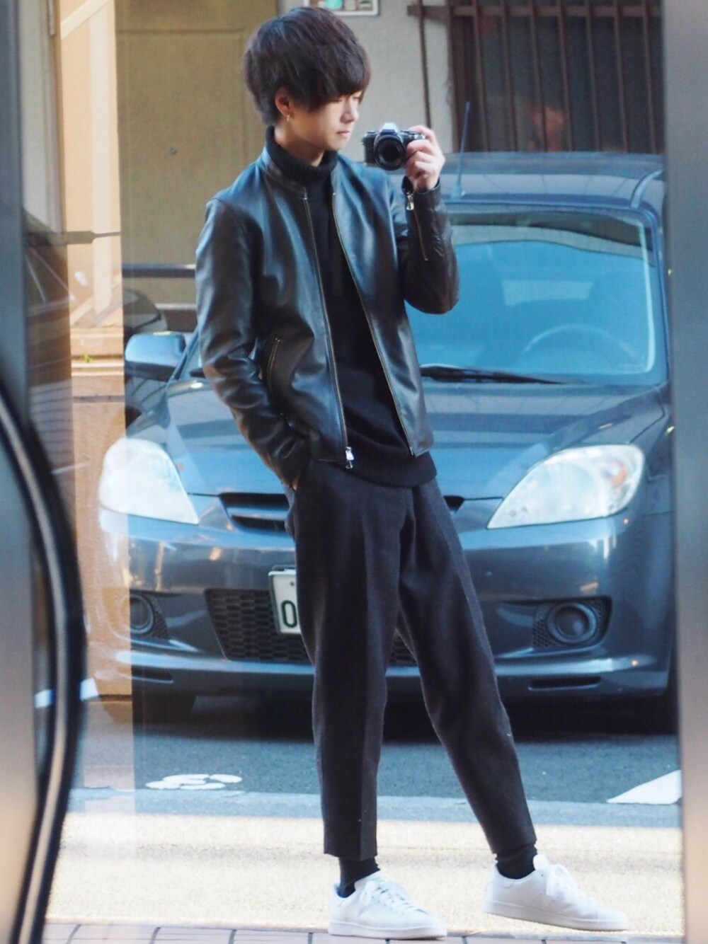 げんじ｜STUDIOUSのライダースジャケットを使ったコーディネート - WEAR 