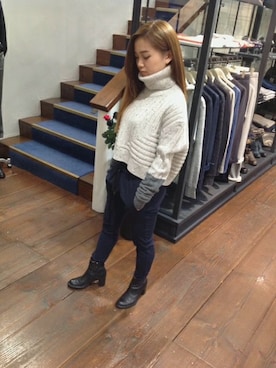 「bajra（バジュラ）のbajra(バジュラ)　別注ストレッチサルエルパンツ/NAVY (931)（その他パンツ、ブルー系）」を使った、B'2nd 二子玉川さん（メンズ・175cm）の秋コーディネート