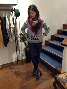 B'2nd 二子玉川さん（レディース・164cm）の秋コーディネート