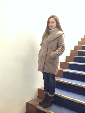 「B'2nd（ビーセカンド）のアイテム（ダウンジャケット/コート）」を使った、B'2nd 二子玉川さん（レディース・150cm）の冬コーディネート