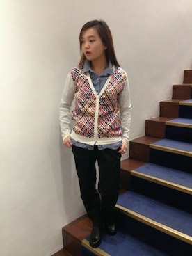 「B'2nd（ビーセカンド）のアイテム」を使った、B'2nd 二子玉川さん（レディース・155cm）の春コーディネート