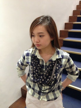 「B'2nd（ビーセカンド）のアイテム」を使った、B'2nd 二子玉川さん（レディース・155cm）の春コーディネート