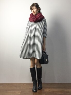 ちゃら(永安いずみ)さん(レディース・173cm)の冬コーディネート