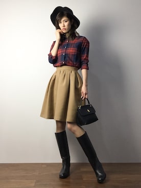 ちゃら(永安いずみ)さん（レディース・173cm）の冬コーディネート