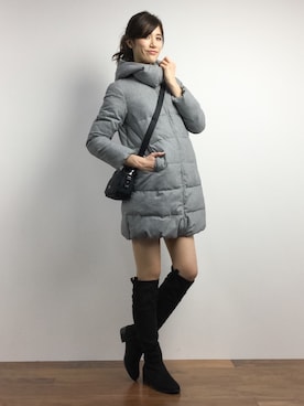 「Banner Barrett（バナーバレット）のアイテム（ブーツ）」を使った、ちゃら(永安いずみ)さん（レディース・173cm）の冬コーディネート