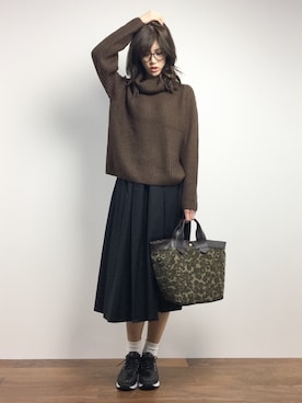 「REGALO（レガロ）のアイテム」を使った、ちゃら(永安いずみ)さん（レディース・173cm）の冬コーディネート