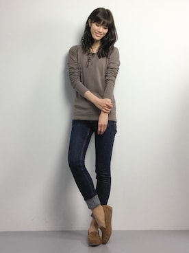 ちゃら(永安いずみ)さん(レディース・173cm)の冬コーディネート