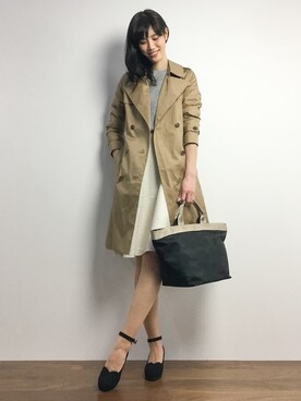「Te chichi（テチチ）のアイテム（ジャケット/アウター）」を使った、ちゃら(永安いずみ)さん（レディース・173cm）の冬コーディネート