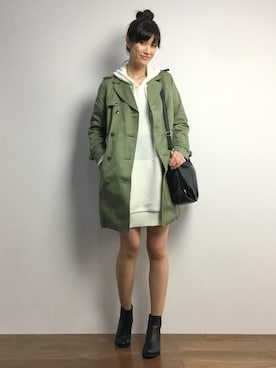 「STUDIOUS SELECT（ステュディオスセレクト）のアイテム（バッグ）」を使った、ちゃら(永安いずみ)さん（レディース・173cm）の冬コーディネート