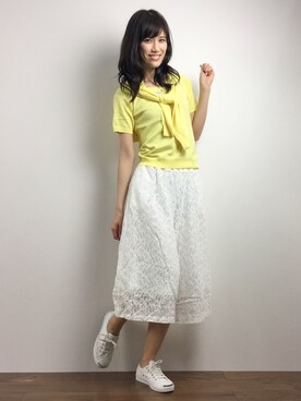 「アイテム（アンサンブル）」を使った、ちゃら(永安いずみ)さん（レディース・173cm）の春コーディネート