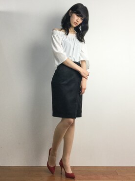 前田敦子さんドラマ着用 2way シャーリングブラウスを使った人気ファッションコーディネート Wear