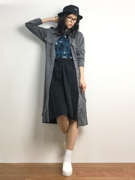 「Factor=（ファクターイコール）のアイテム（ジャケット/アウター）」を使った、ちゃら(永安いずみ)さん（レディース・173cm）の春コーディネート