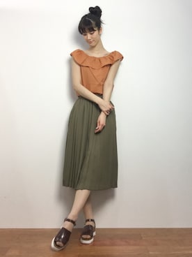 「MULLER（ミューラー）のアイテム」を使った、ちゃら(永安いずみ)さん（レディース・173cm）の春コーディネート