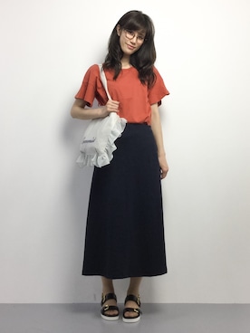 「Cocoonist（コクーニスト）のアイテム」を使った、ちゃら(永安いずみ)さん（レディース・173cm）の春コーディネート