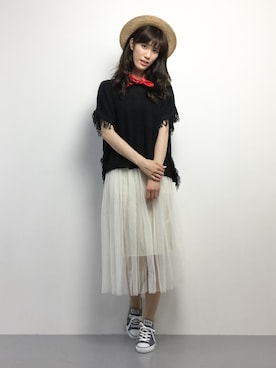 ちゃら(永安いずみ)さん(レディース・173cm)の夏コーディネート