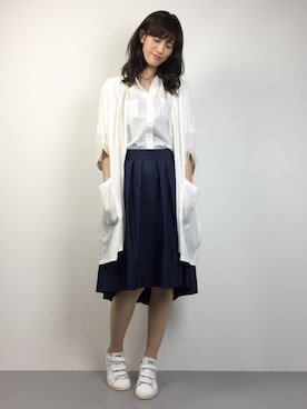 「sandy（サンディー）のアイテム（トップス）」を使った、ちゃら(永安いずみ)さん（レディース・173cm）の夏コーディネート