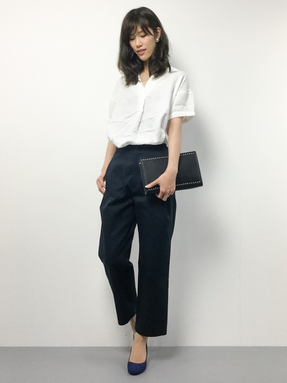 36Quatre-Neuf（カトルナフ）の「ダブルクロスパンツ『BAILA 6月号掲載  