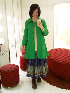 「アイテム（ステンカラーコート）」を使った、なおさん（レディース・164cm・30代）の冬コーディネート