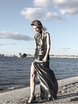 「Yacht」｜Luba Gnasevychさん（レディース・173cm）の秋コーディネート