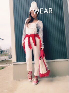 「TMT（ティーエムティー）のアイテム（バッグ）」を使った、ssn…Yumiiiさん（レディース・164cm）の春コーディネート