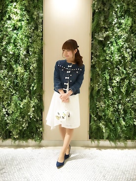 「Paradise Picnic（パラダイスピクニック）のアイテム（ジャケット/アウター）」を使った、さっぴさん（レディース・154cm）の冬コーディネート