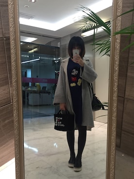 进击的饼脸さん（レディース・161cm）の秋コーディネート