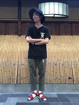 「GIGGER」｜CHIMMYさん（メンズ・174cm）の夏コーディネート