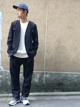 「cheap monday」｜「アイテム（その他アウター）」を使った、CHIMMYさん（メンズ・173cm）の秋コーディネート