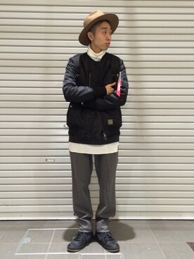 「GIGGER」｜CHIMMYさん（メンズ・173cm）の冬コーディネート