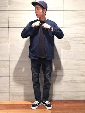 「アイテム（リング、ベージュ系）」を使った、CHIMMYさん（メンズ・173cm）の春コーディネート