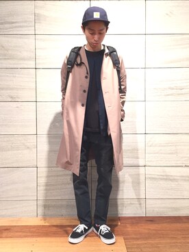 「アイテム（リング、ベージュ系）」を使った、CHIMMYさん（メンズ・173cm）の春コーディネート