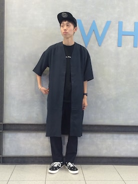 「Carhartt WIP（カーハートダブリューアイピー）のアイテム（シューズ）」を使った、CHIMMYさん（メンズ・173cm）の夏コーディネート