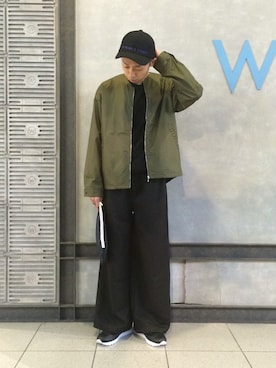「アイテム（MA-1）」を使った、CHIMMYさん（メンズ・174cm・20代）の秋コーディネート