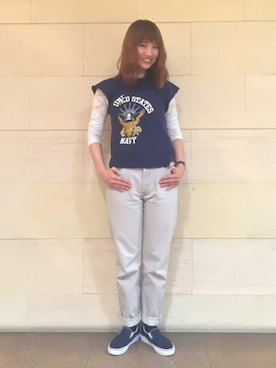 「アイテム（腕時計）」を使った、ミヤビさん（レディース・164cm・20代）の春コーディネート